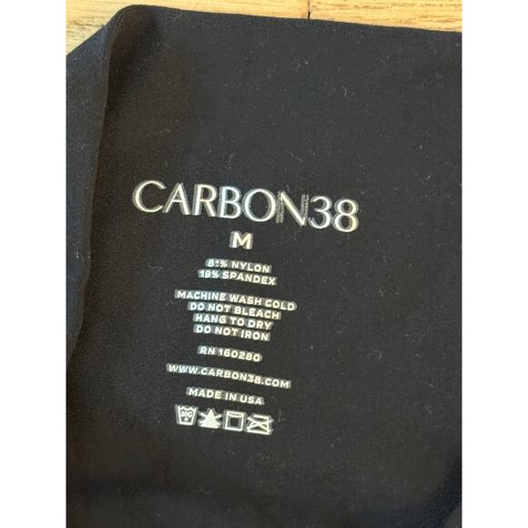 (M) NWT $118 CARBON38 Split Bootcut Legging in Melt Black - Picture 8 of 8